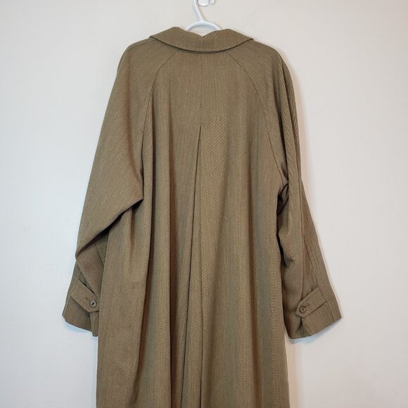 Vintage 90s Burberrys Prorsum Wool Long Overcoat Brown Size 42L - Picture 3 of 8
